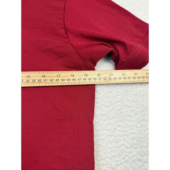 Hart Schaffner Marx Polo Shirt Mens Red Short Sleeve Casual Comfort Size Medium - Picture 6 of 8
